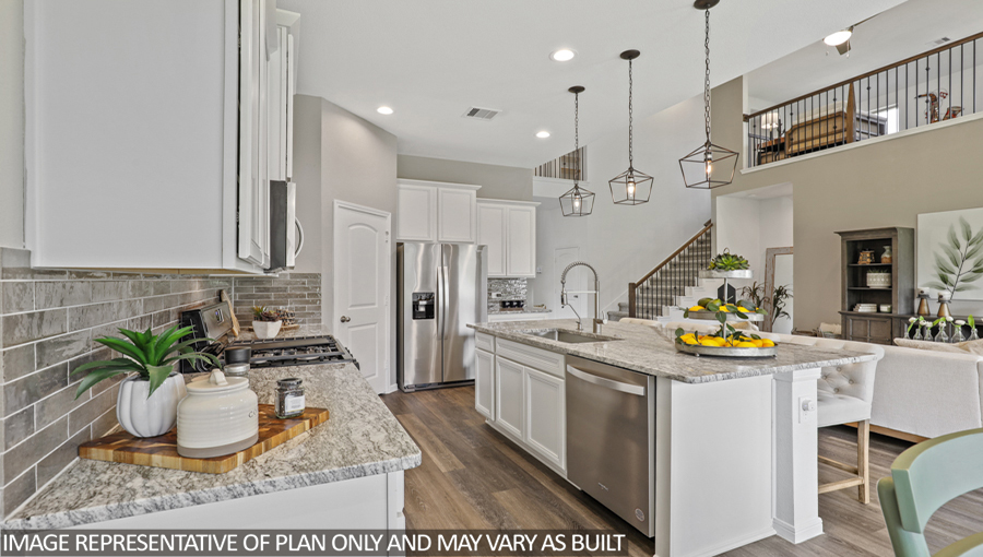 Kitchen with an island