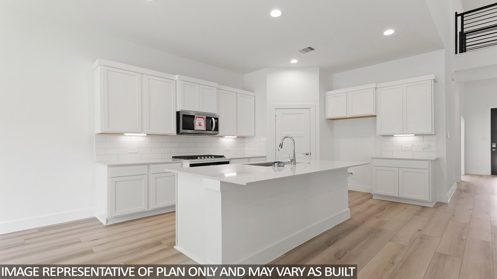 Kitchen with an island