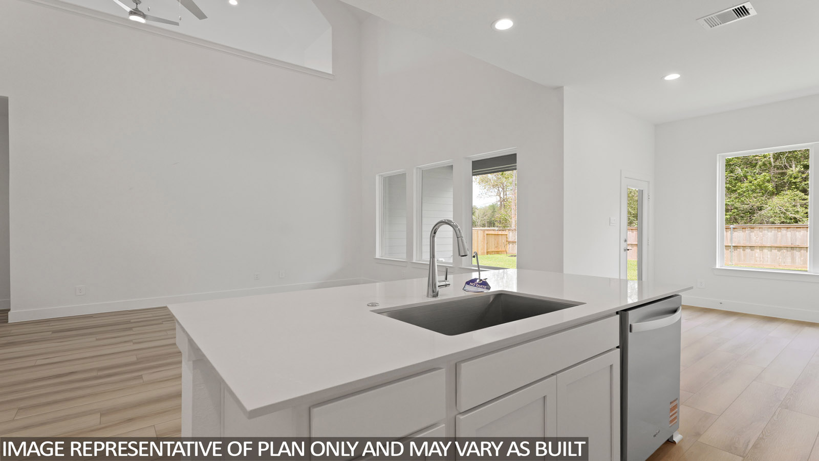 Kitchen with an island