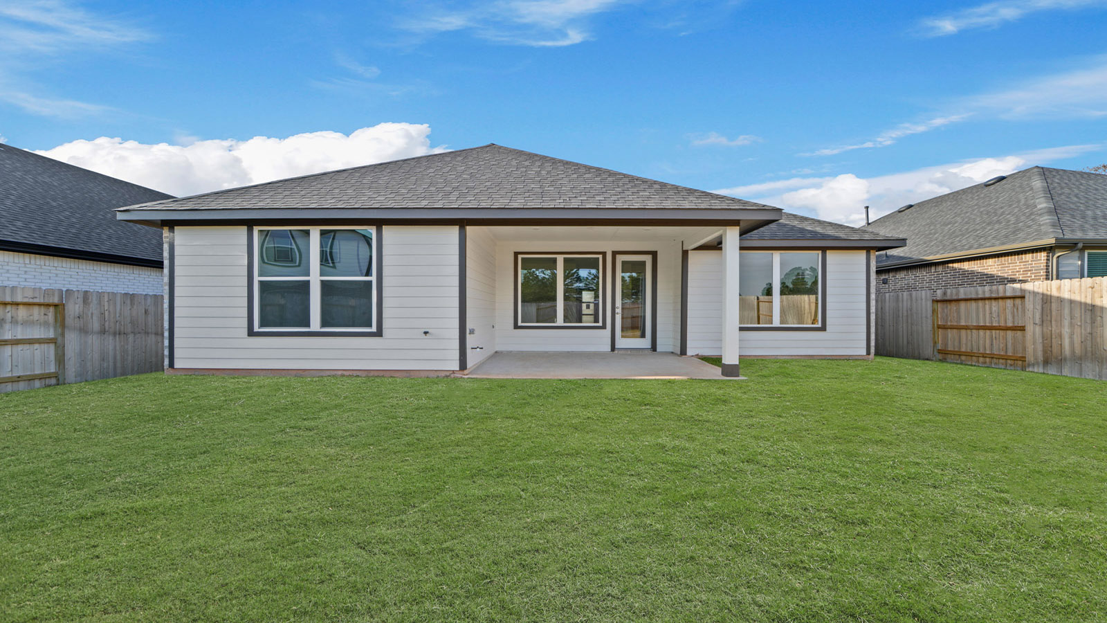 back of house with porch