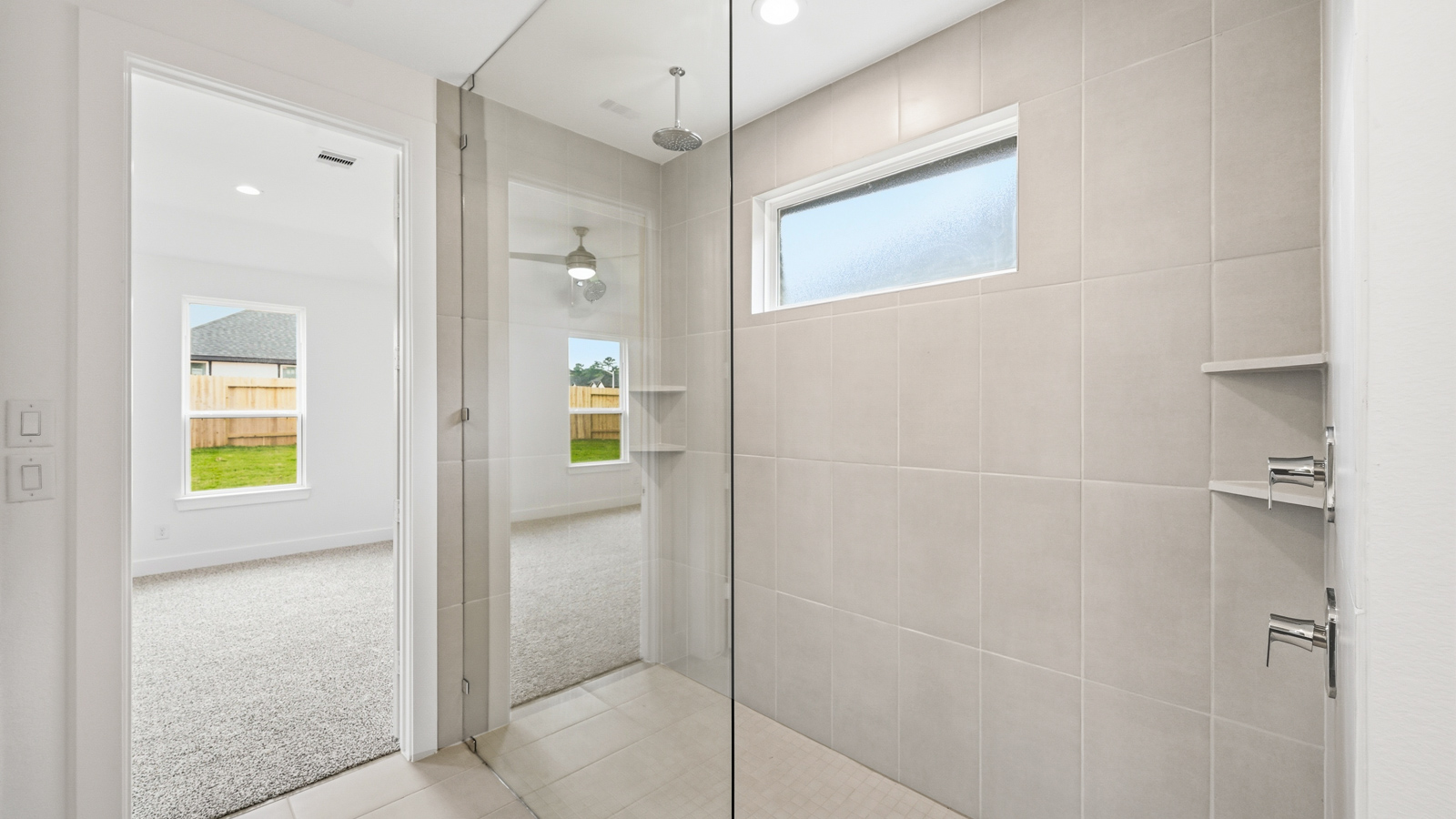 Primary bathroom with stand-alone shower
