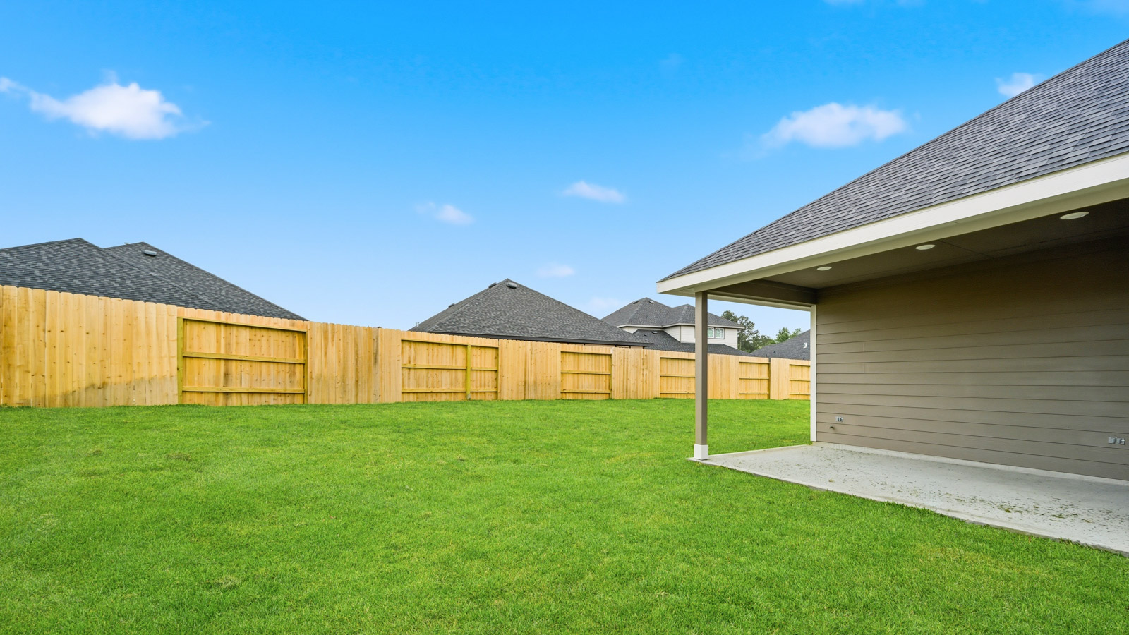 Fully Landscaped backyard