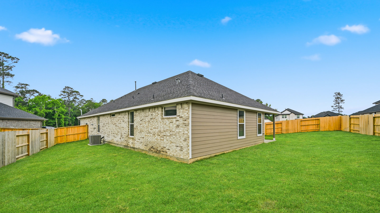 Fully Landscaped backyard