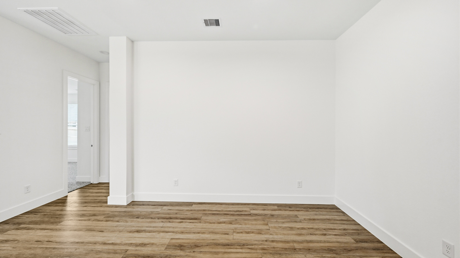 Dining area with vinyl flooring