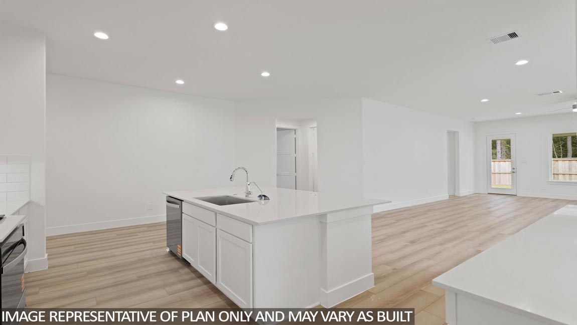 Kitchen with an island