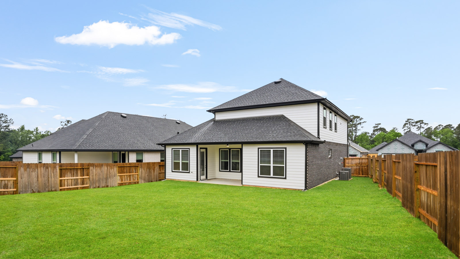 Fully Landscaped backyard