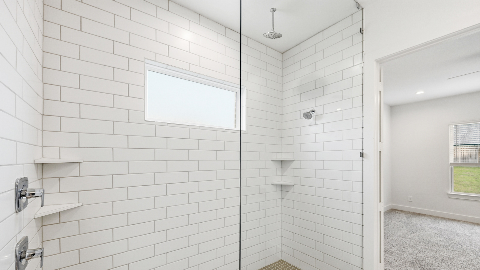 Primary bathroom with stand-alone shower