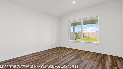 open concept living area with vinyl flooring