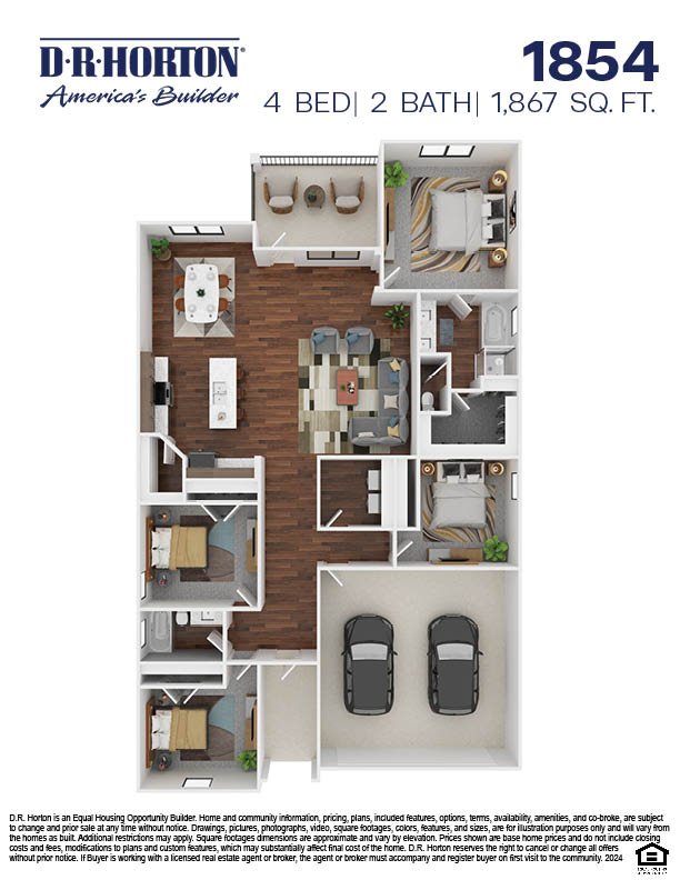 1854 Staged Rendering