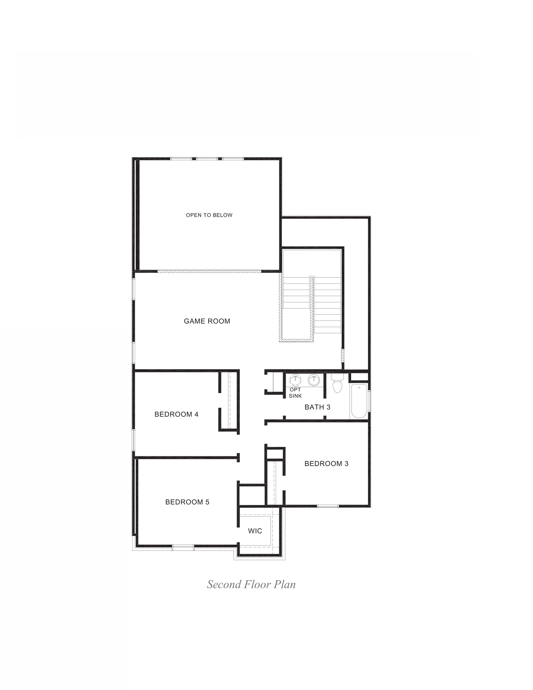 2733 Second-Story Floor Plan