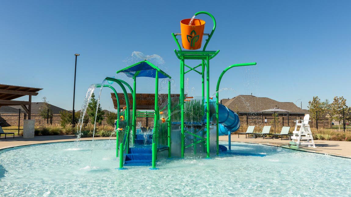 Cypress green amenity village childrens splash pad and waterpark