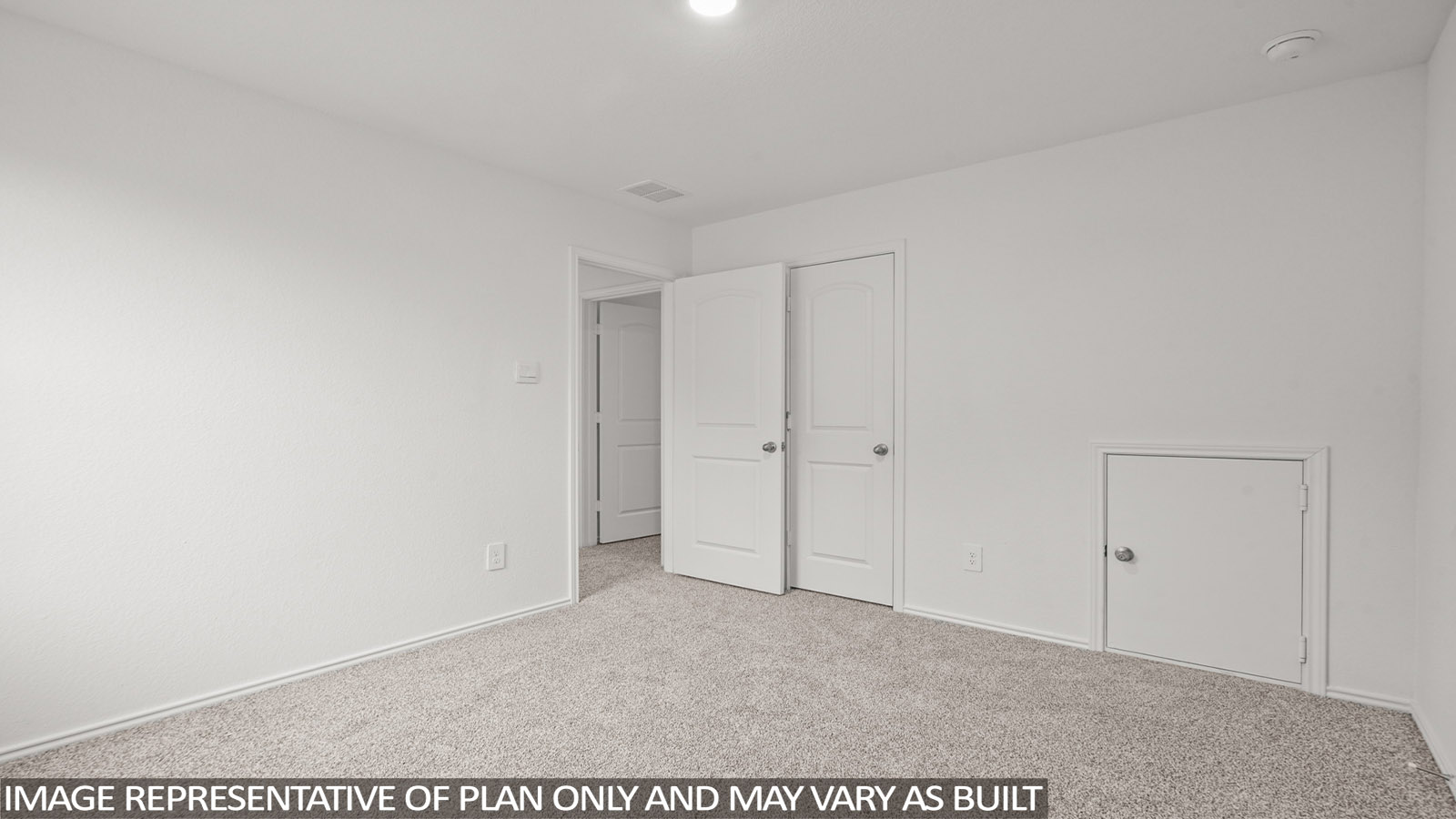 Secondary bedroom in Cypress Green includes natural window light, full closet, connectivity to the home