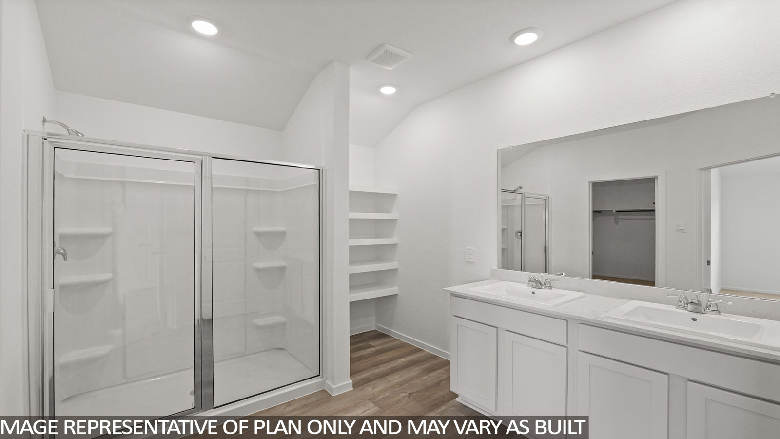Primary bathroom with stand-alone shower