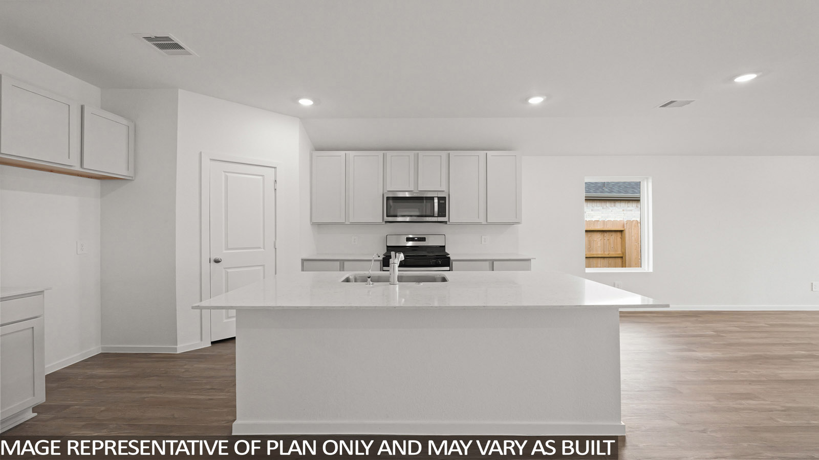 Kitchen with an island