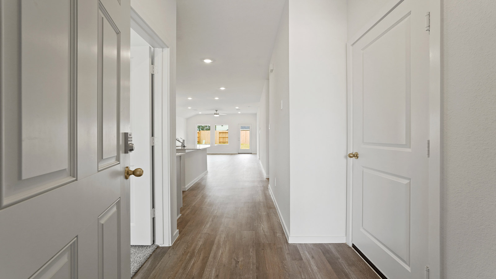entryway with vinyl flooring