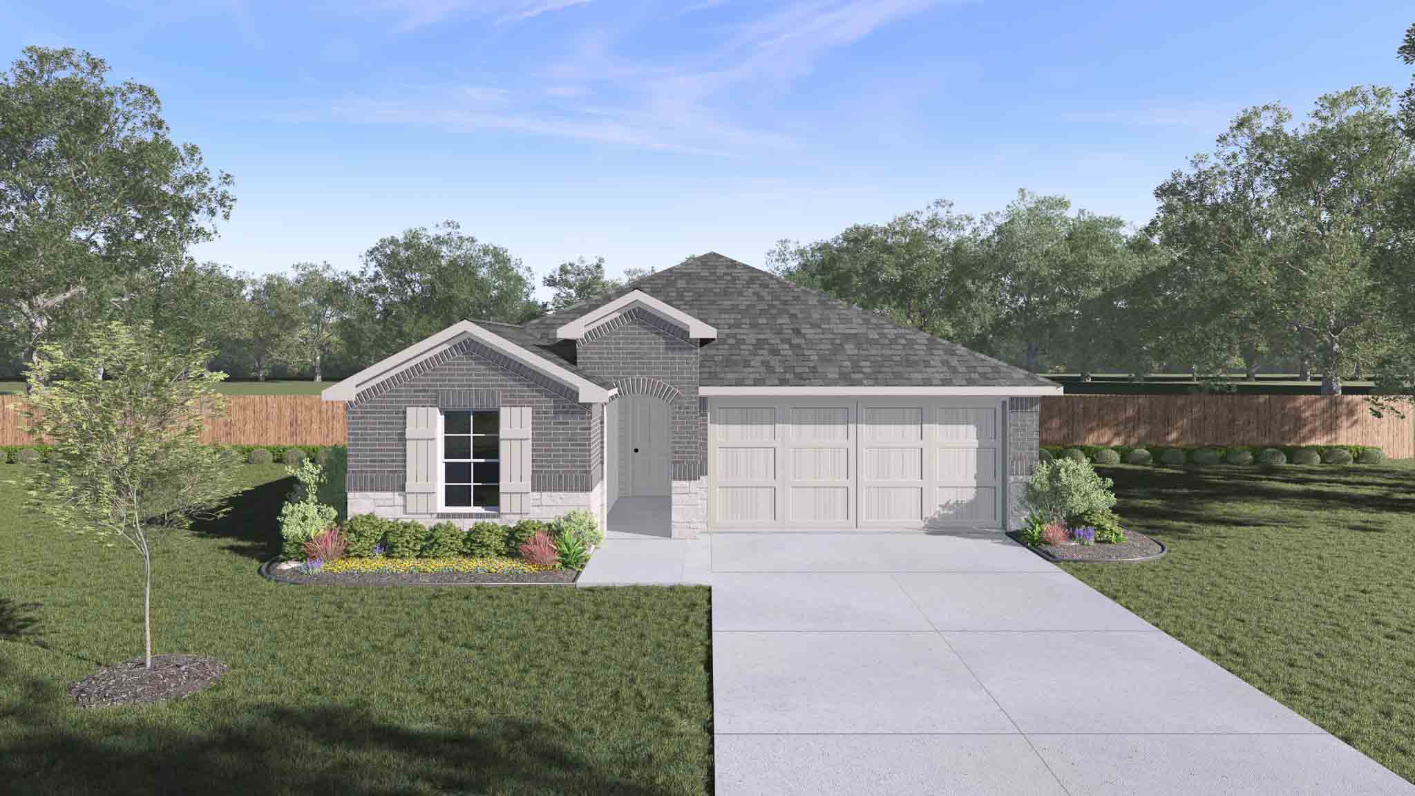 Rendering of E35E elevation B.