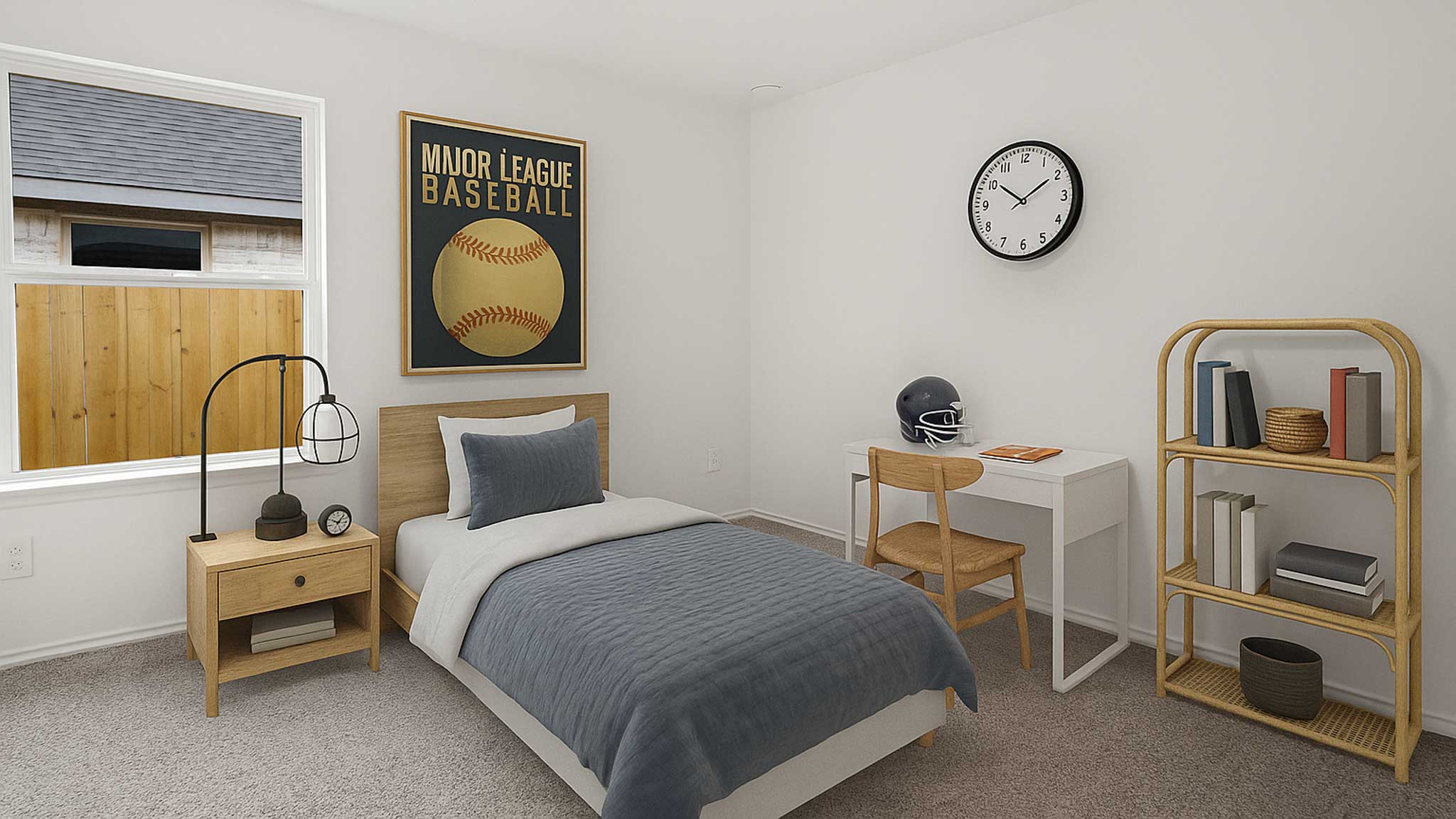 bedroom with carpet flooring