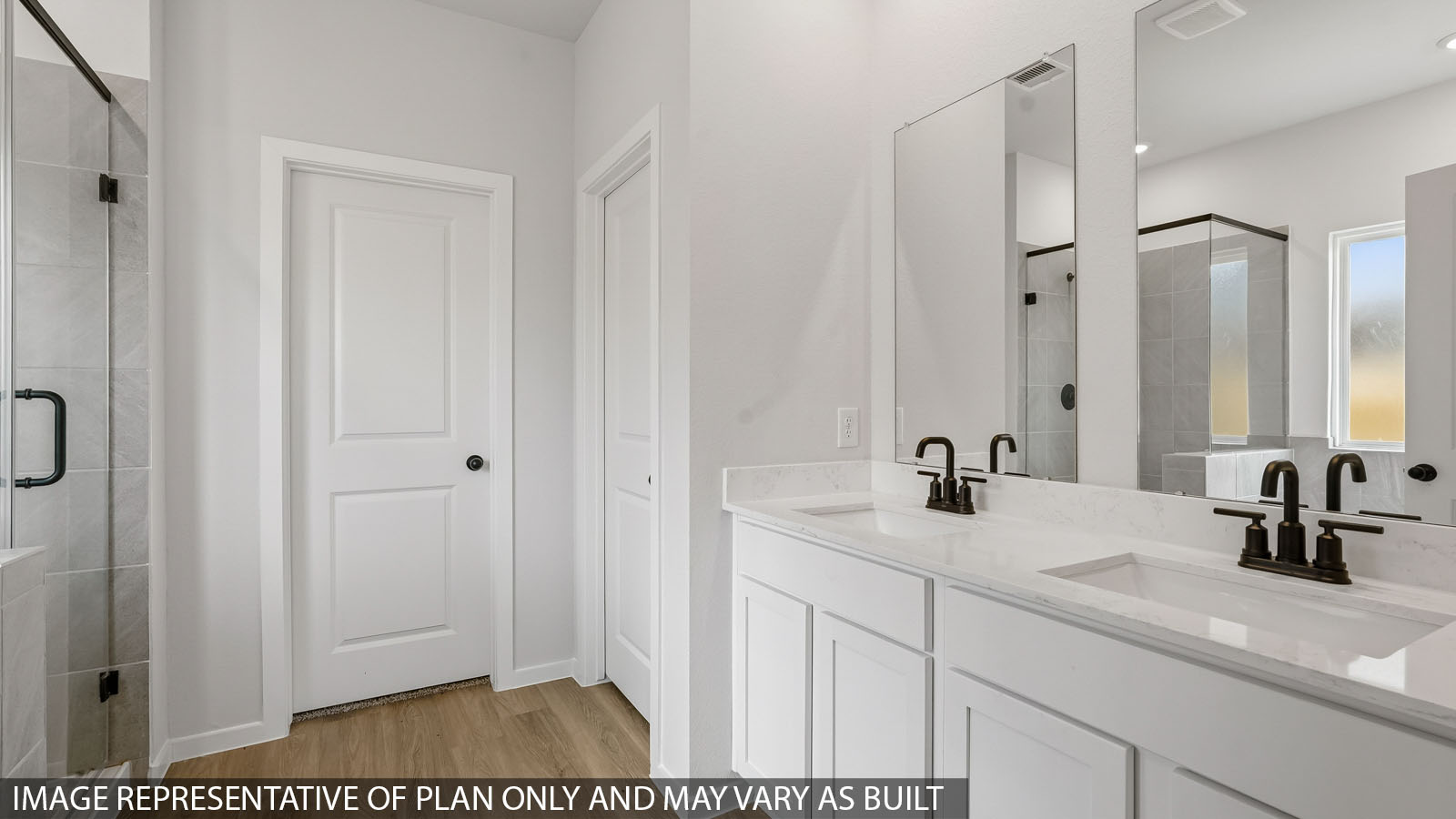 primary bathroom with seperate tub and shower
