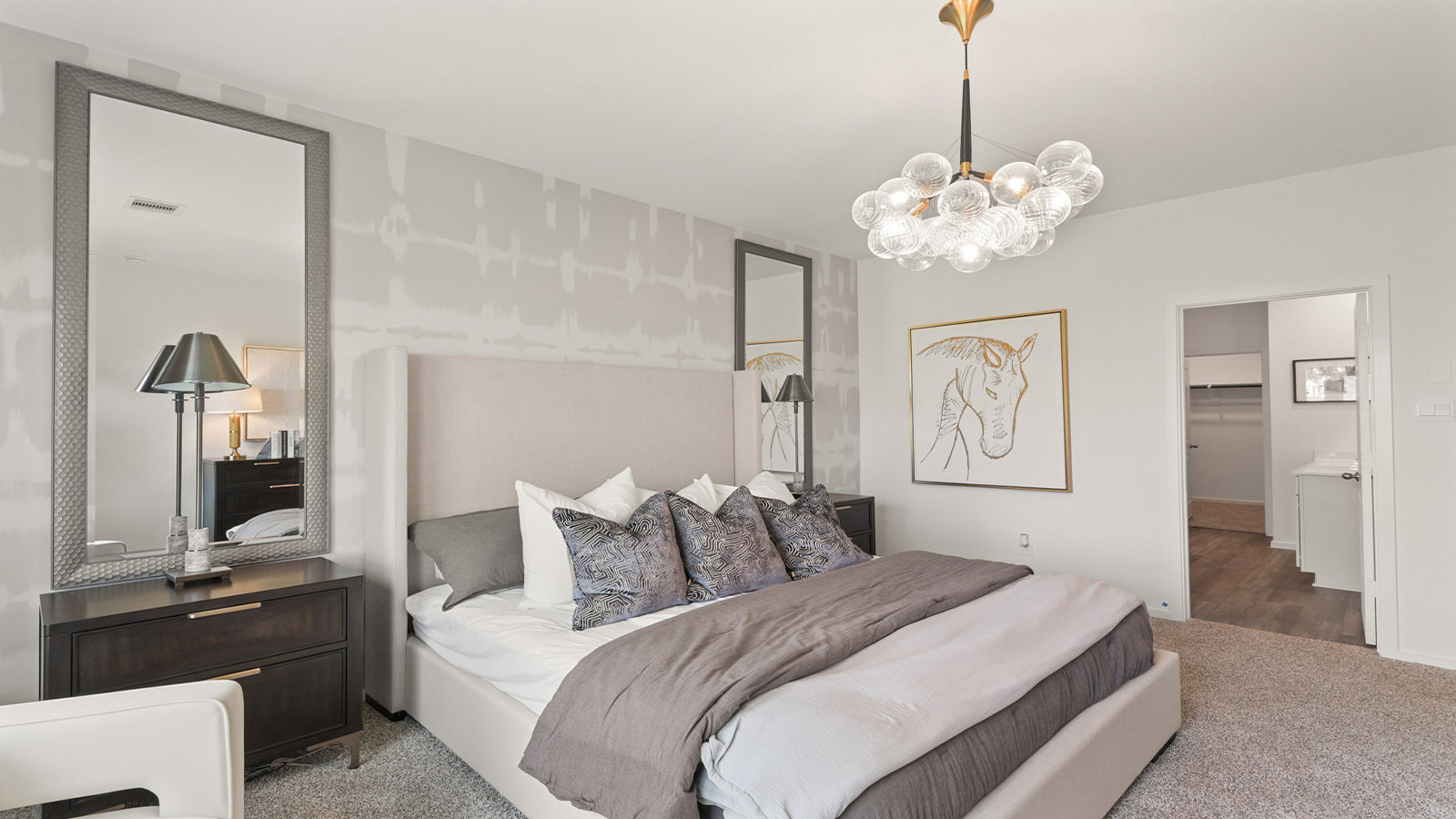 bedroom with carpet flooring