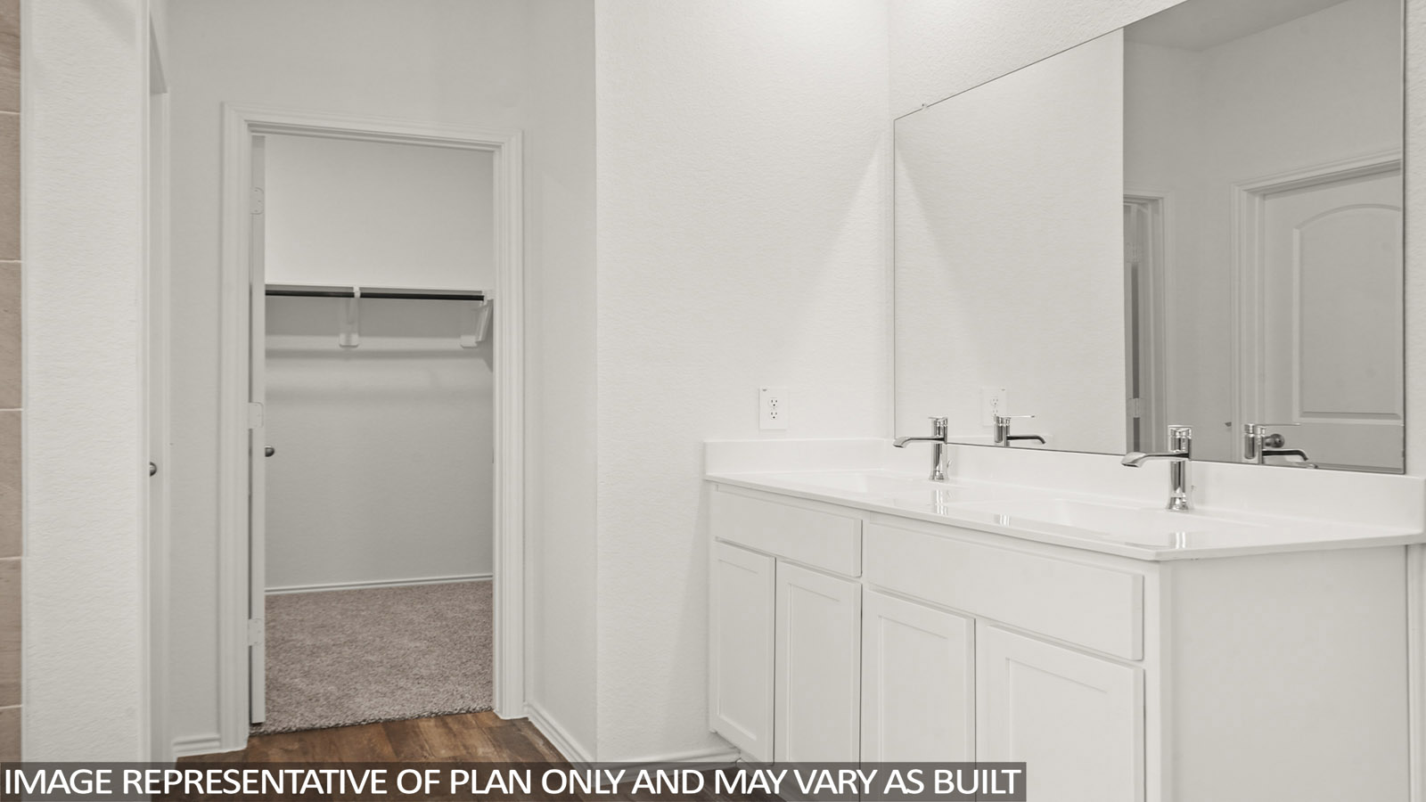 primary bathroom with separate tub and shower