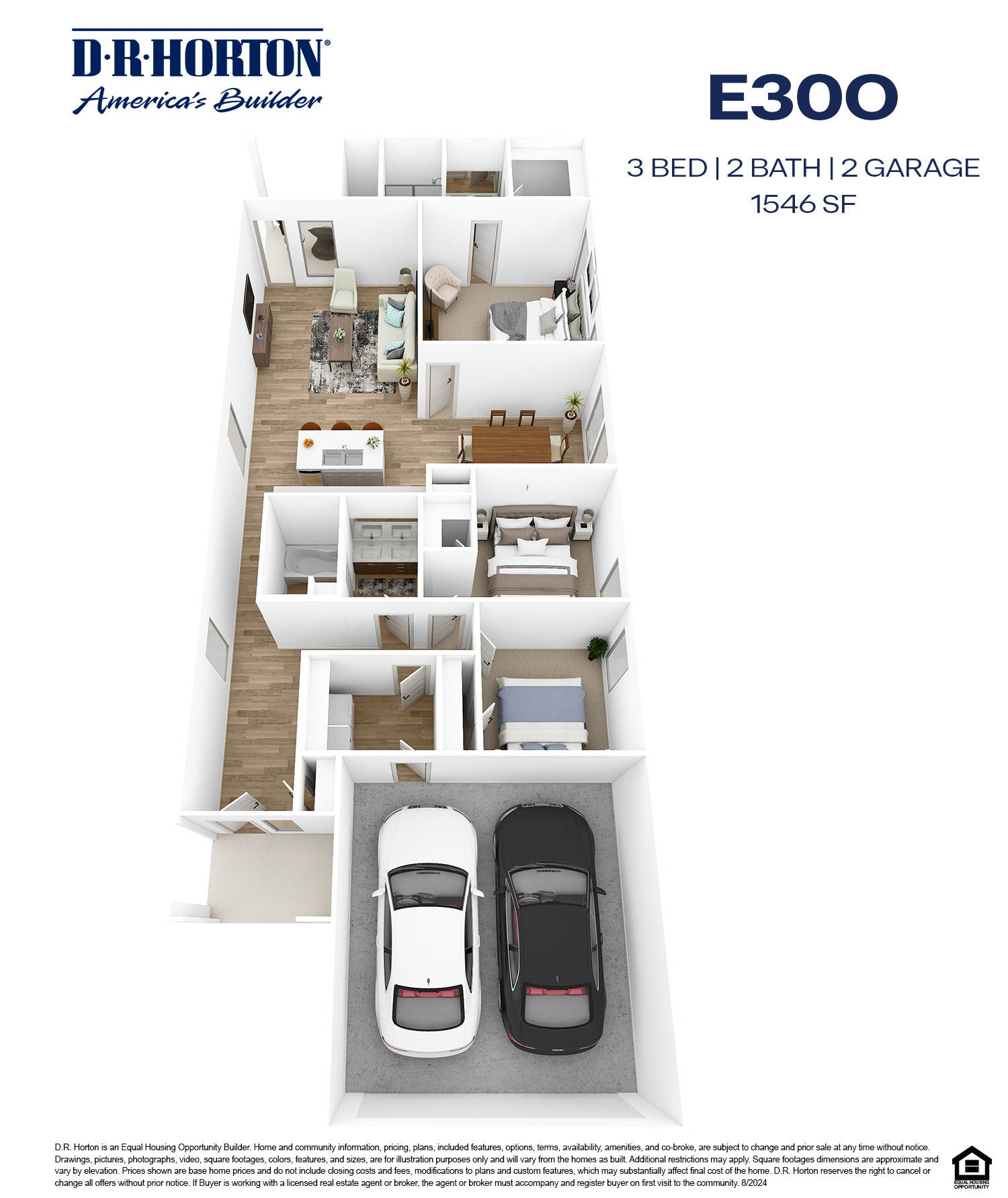 Olivia Staged floorplan