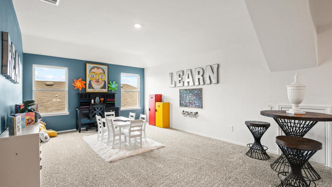 bedroom with capter flooring and window