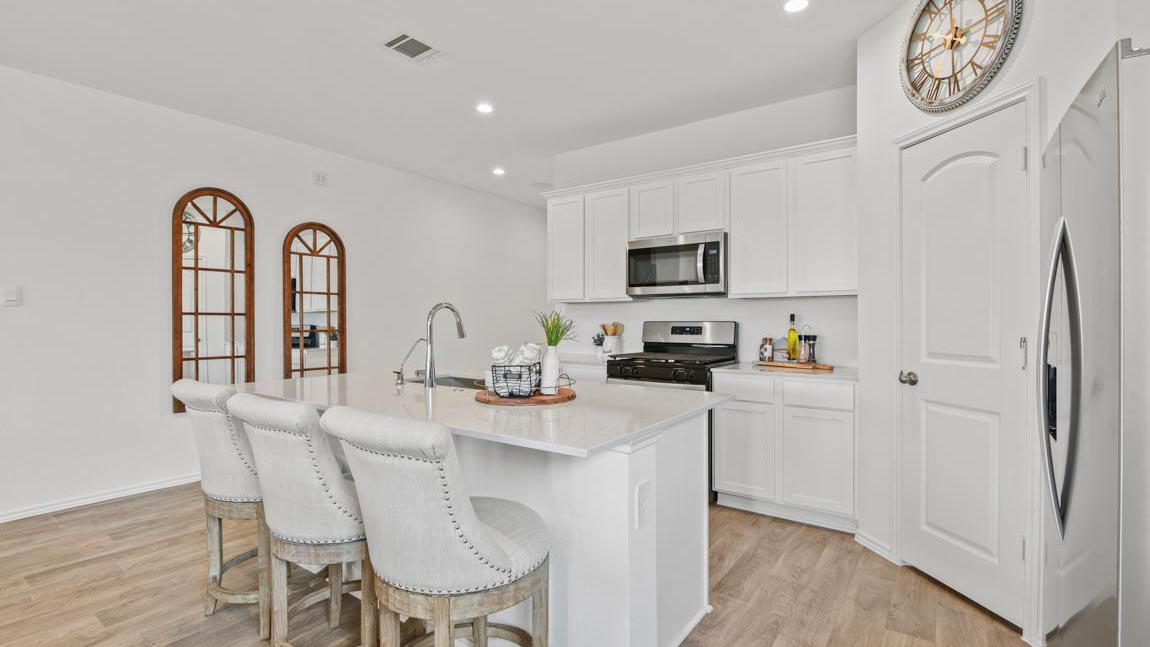 open cocept living and dining