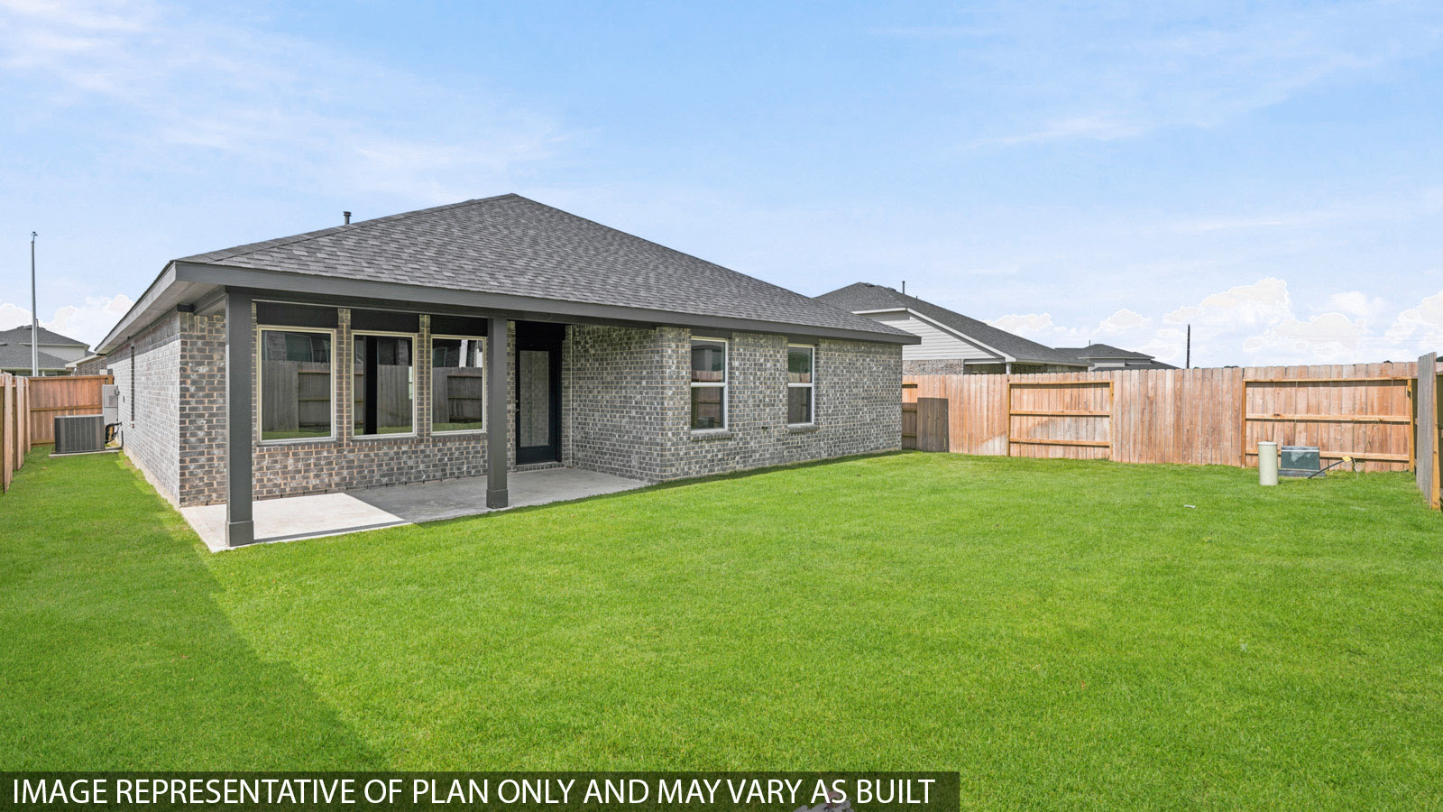 backyard with covered patio