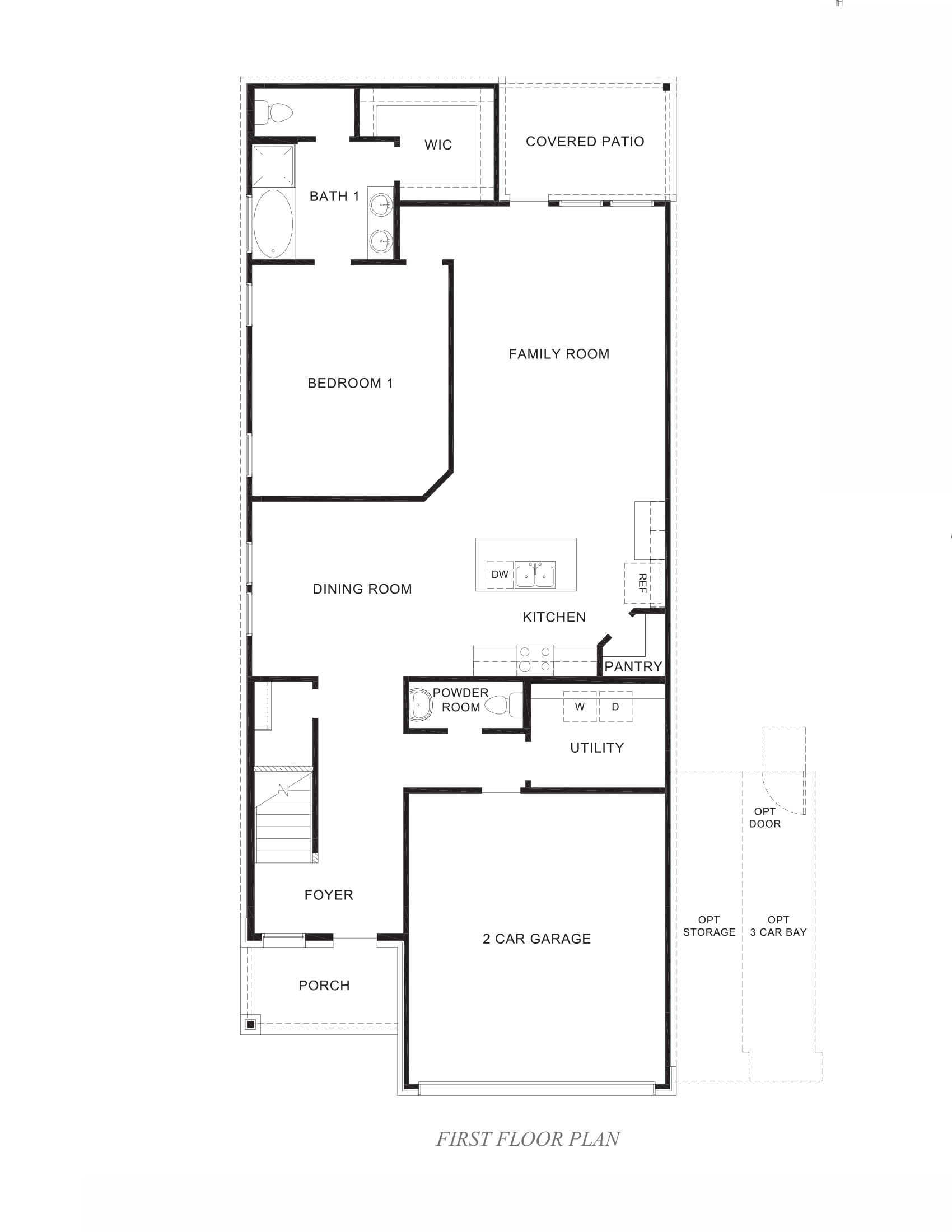 E30R First-Story Floor Plan