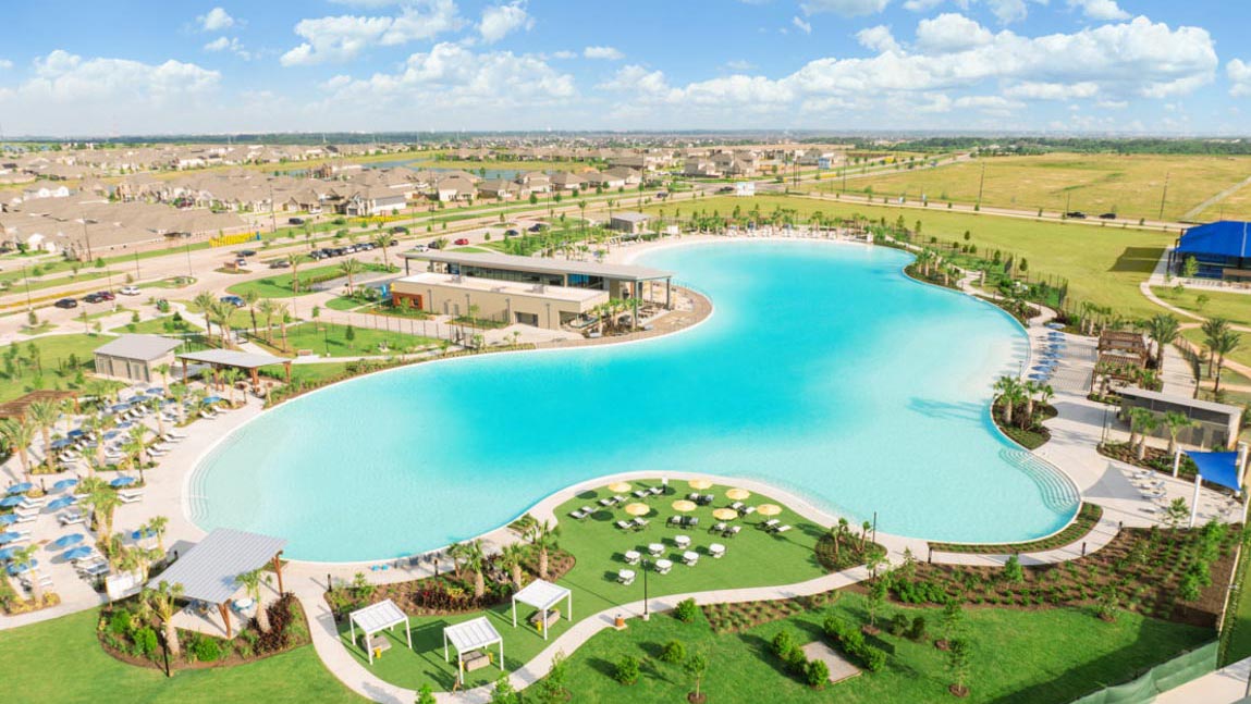 Sunterra lagoon in Katy, TX