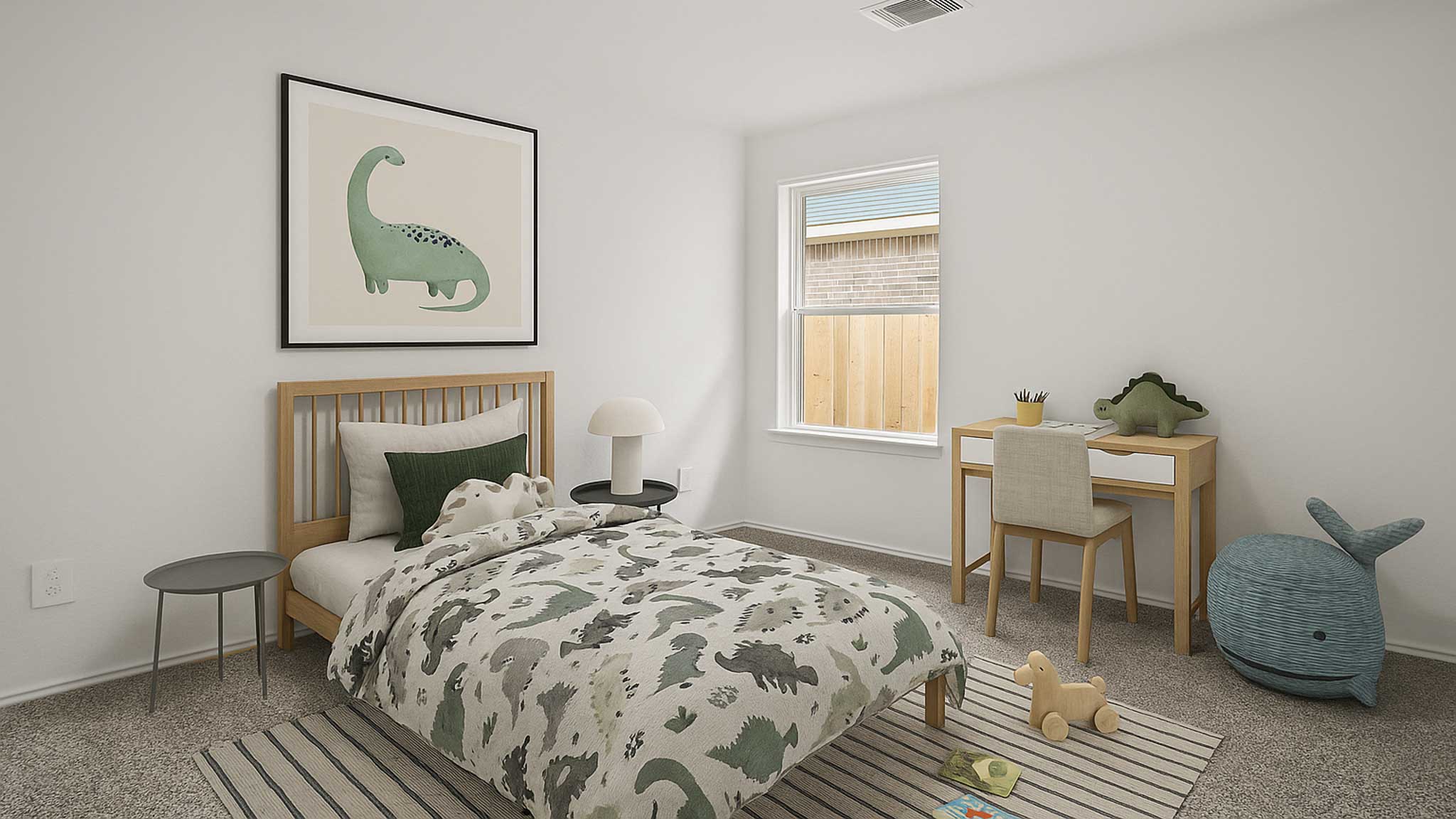 bedroom with carpet flooring