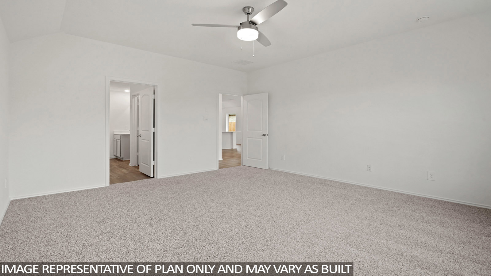 bedroom with Mohawk carpet flooring