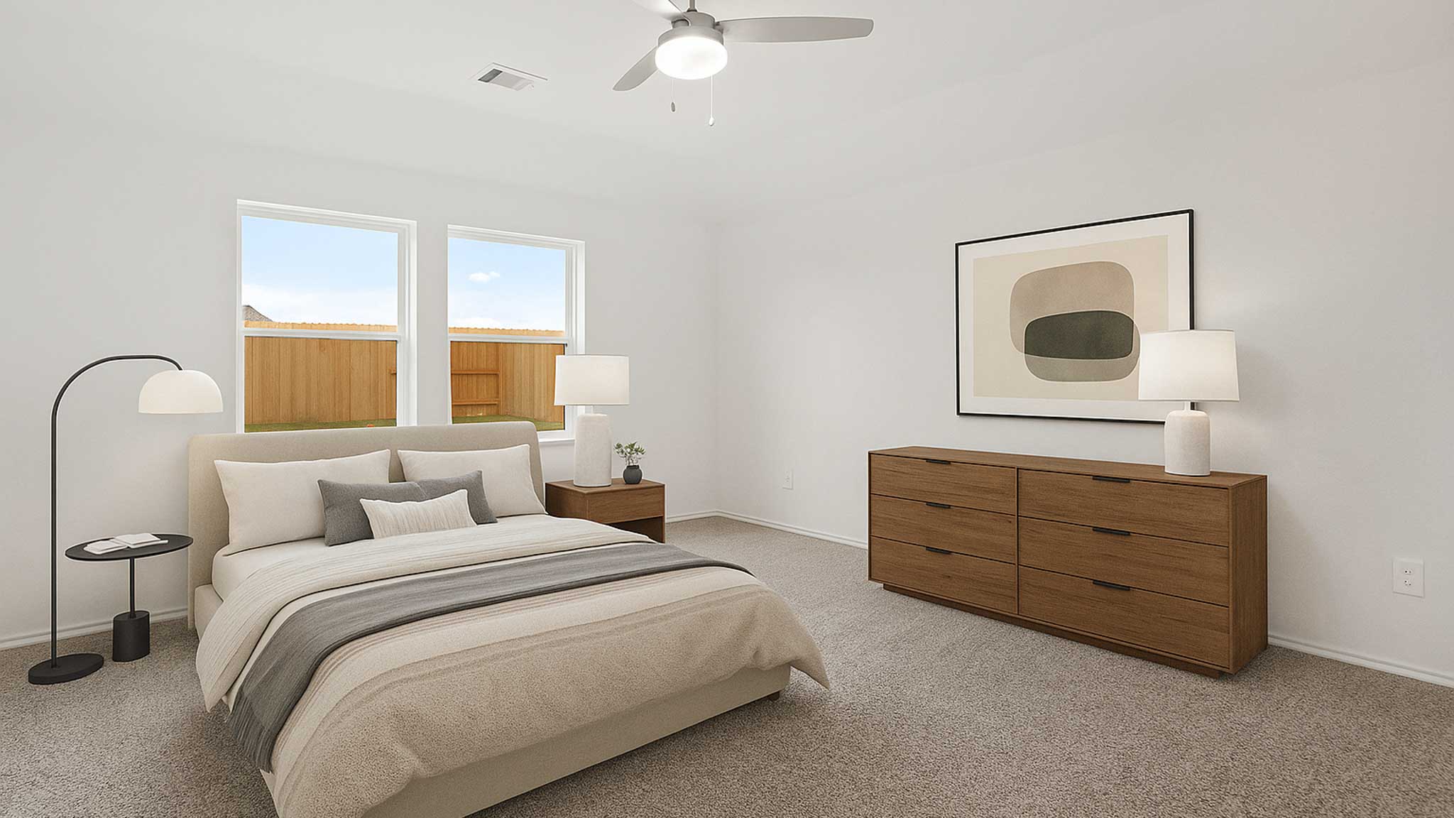 bedroom with carpet flooring