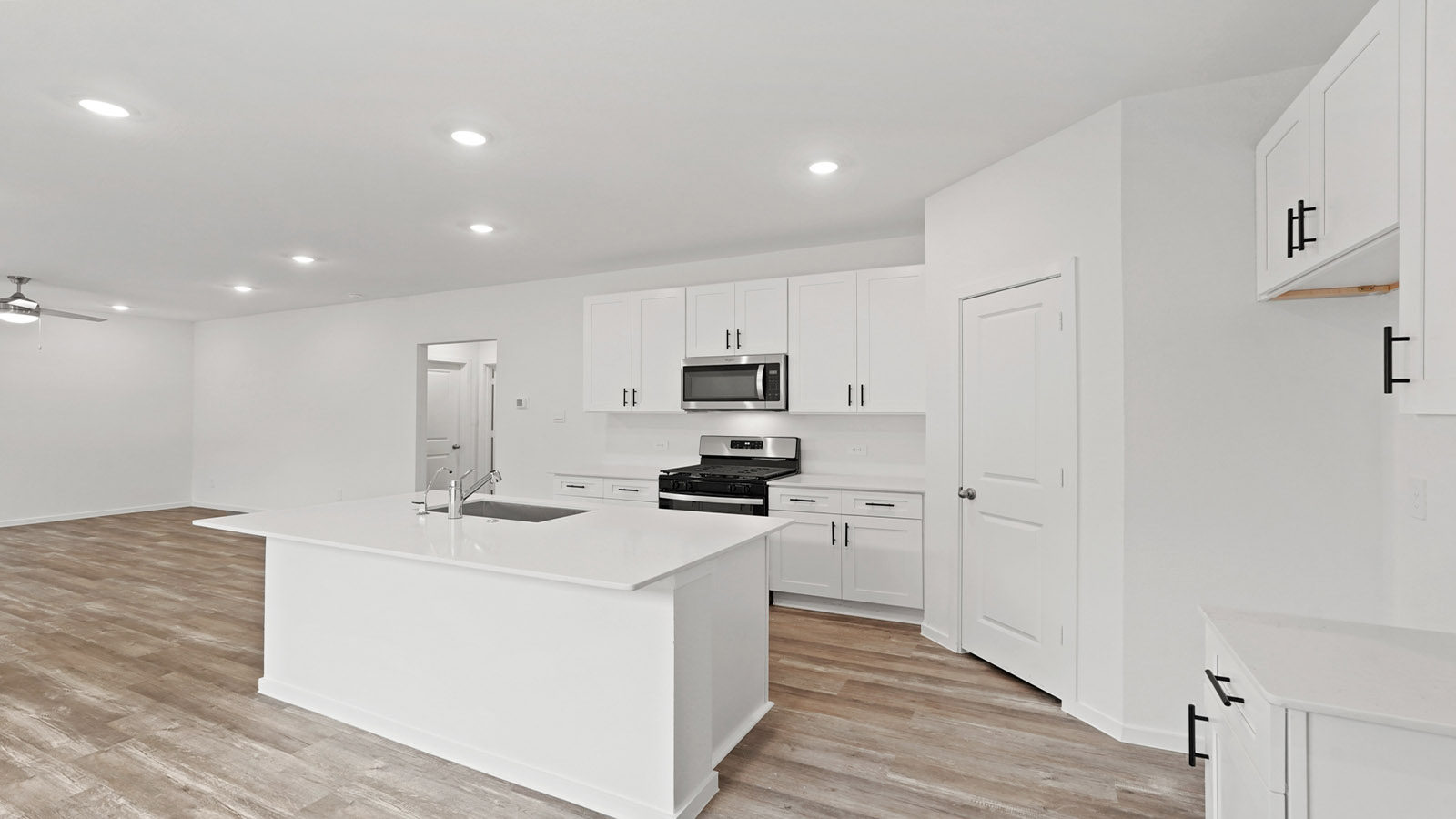 Kitchen with an island