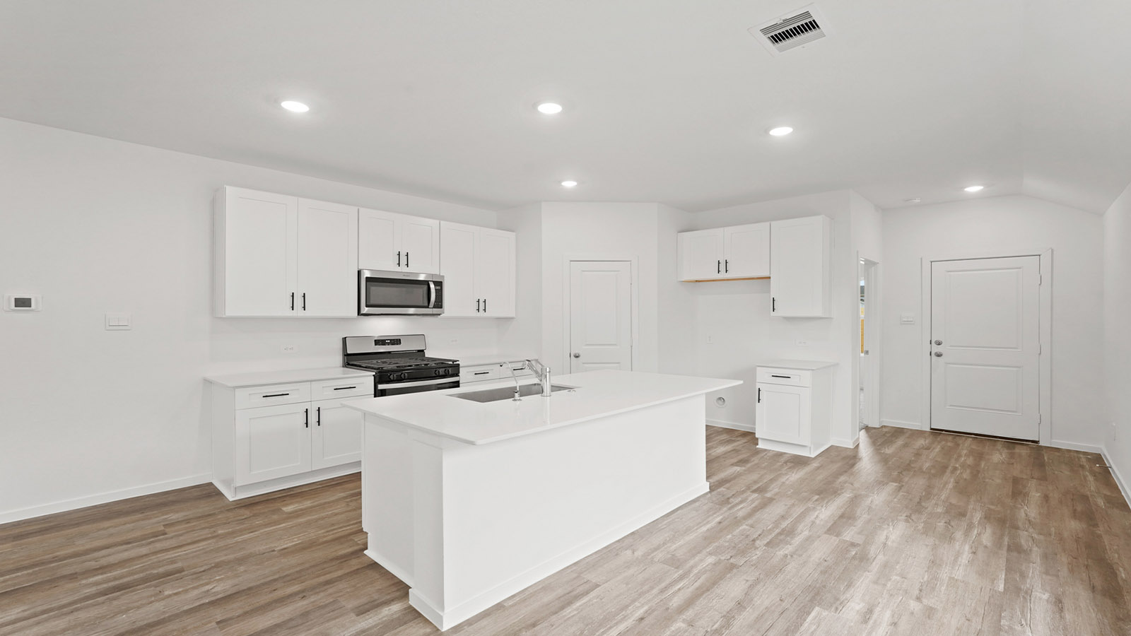 Kitchen with an island