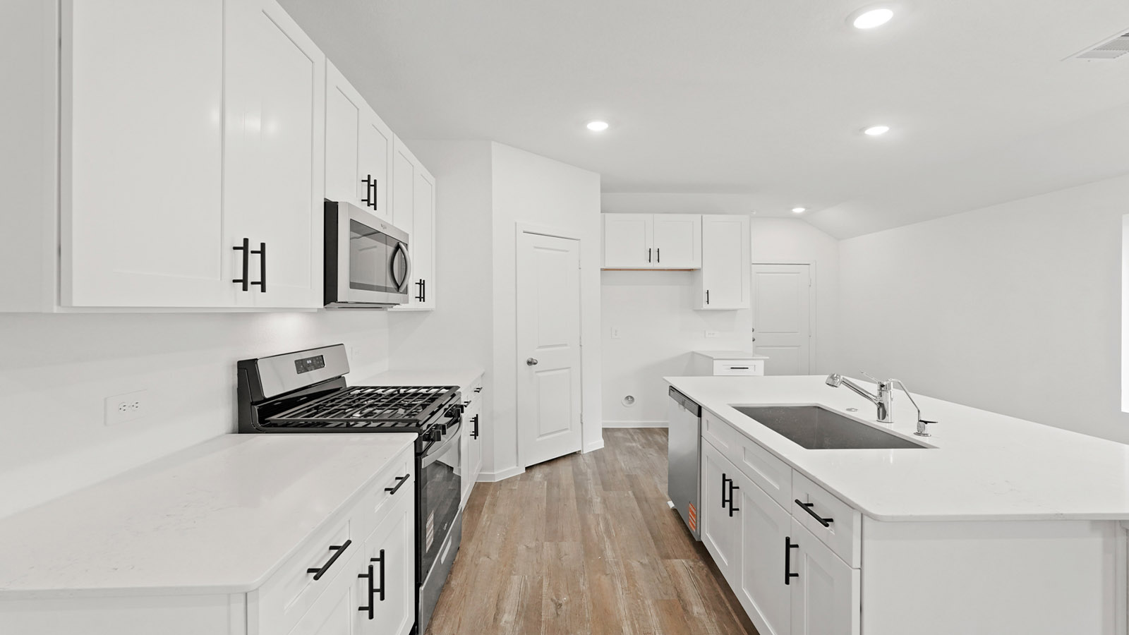 Kitchen with an island