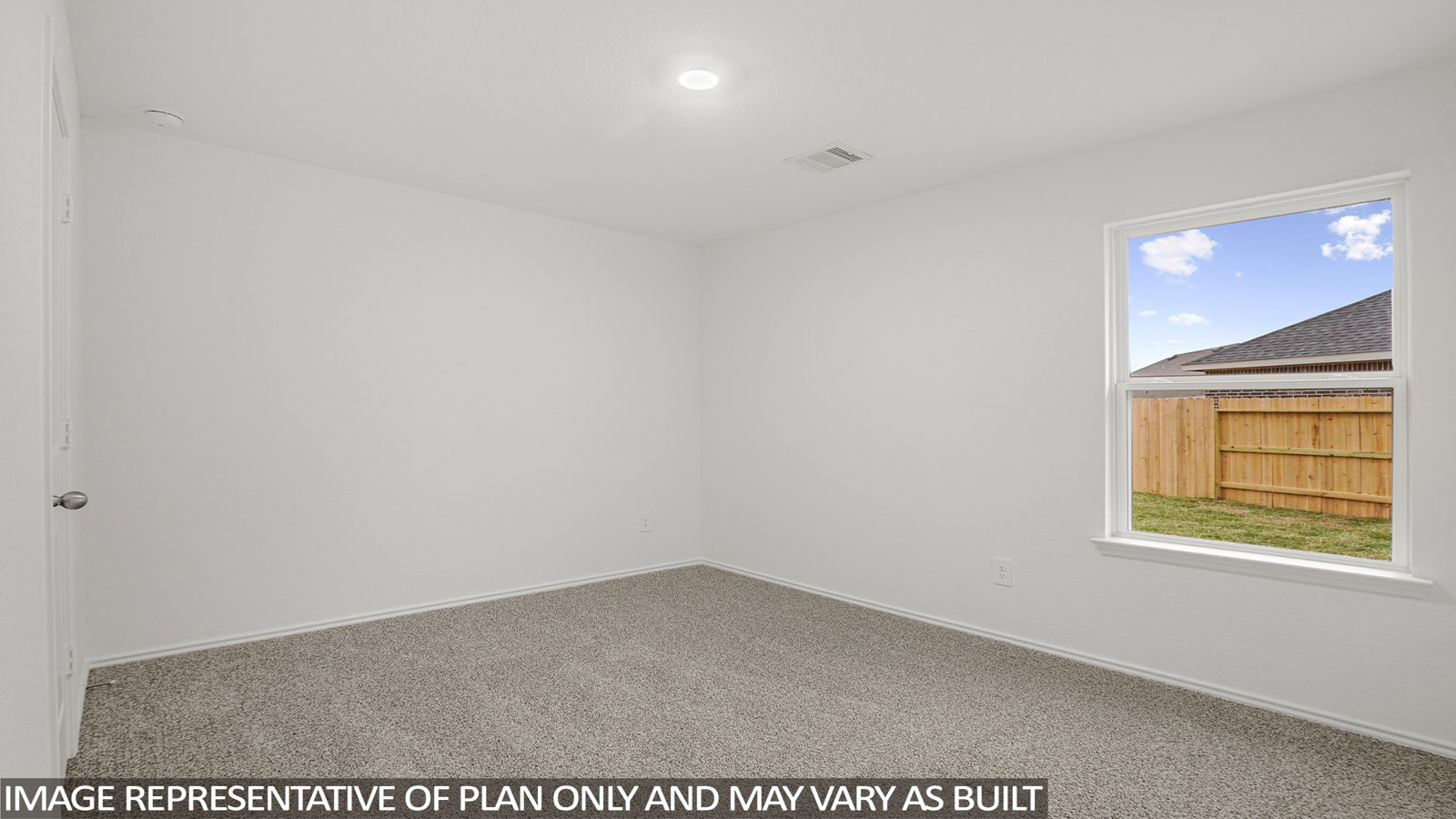 bednroom with Mohawk carpet flooring in Katy, TX
