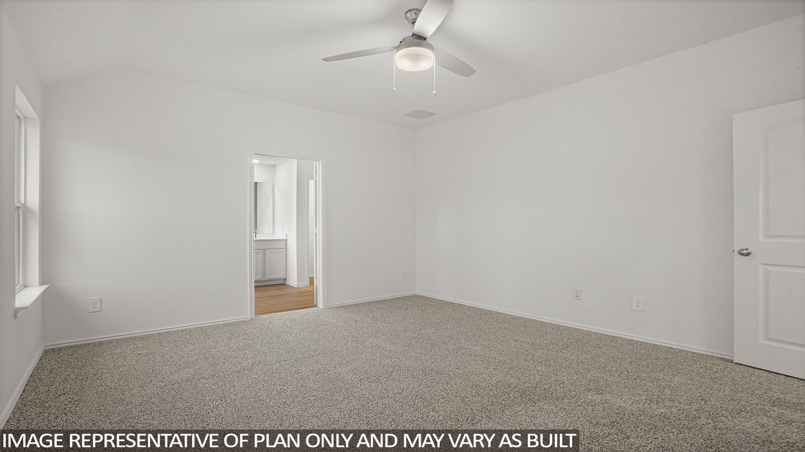 bedroom with Mohawk carpet flooring