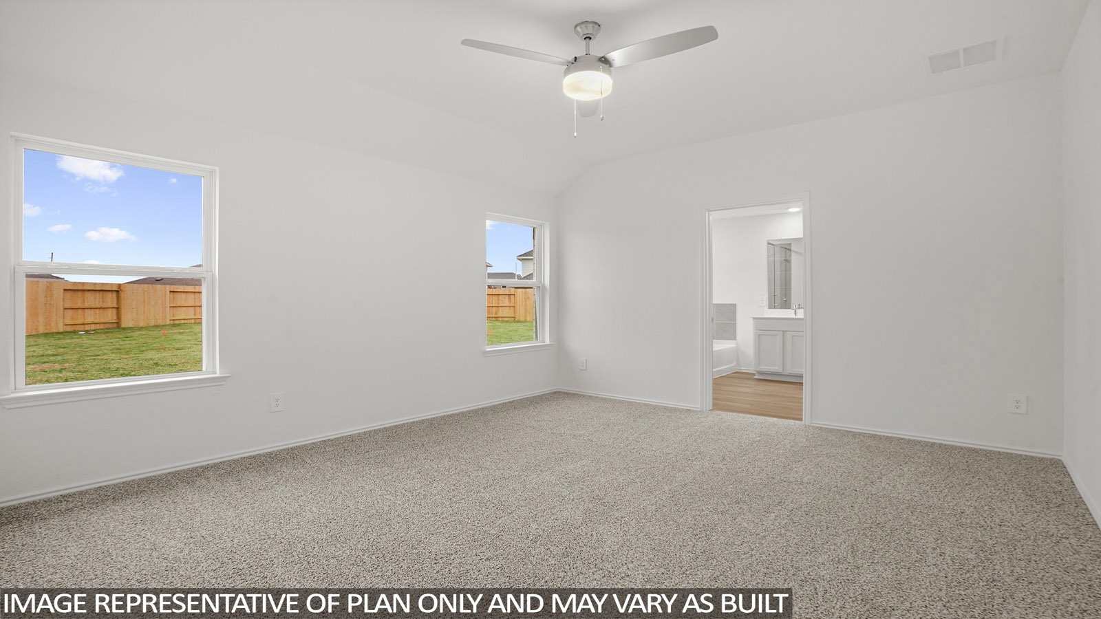 bedroom with Mohawk carpet flooring in Katy, TX