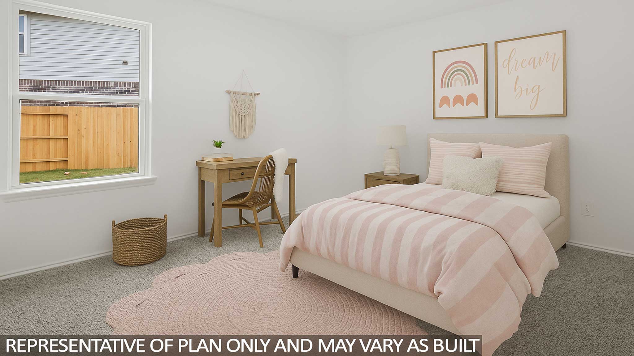 bedroom with Mohawk carpet flooring in Katy, TX