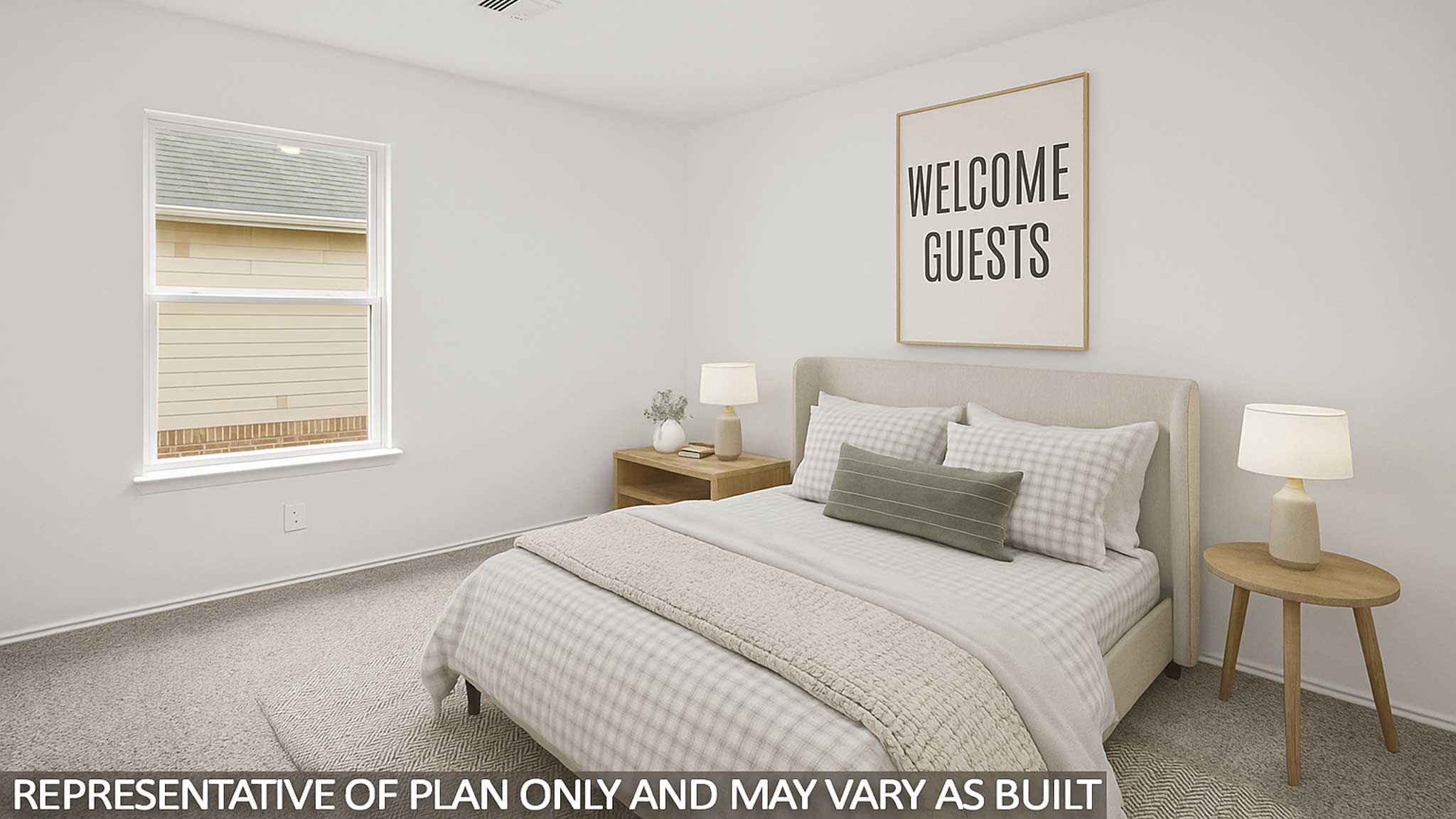 bedroom with Mohawk carpet flooring in Katy, Tx