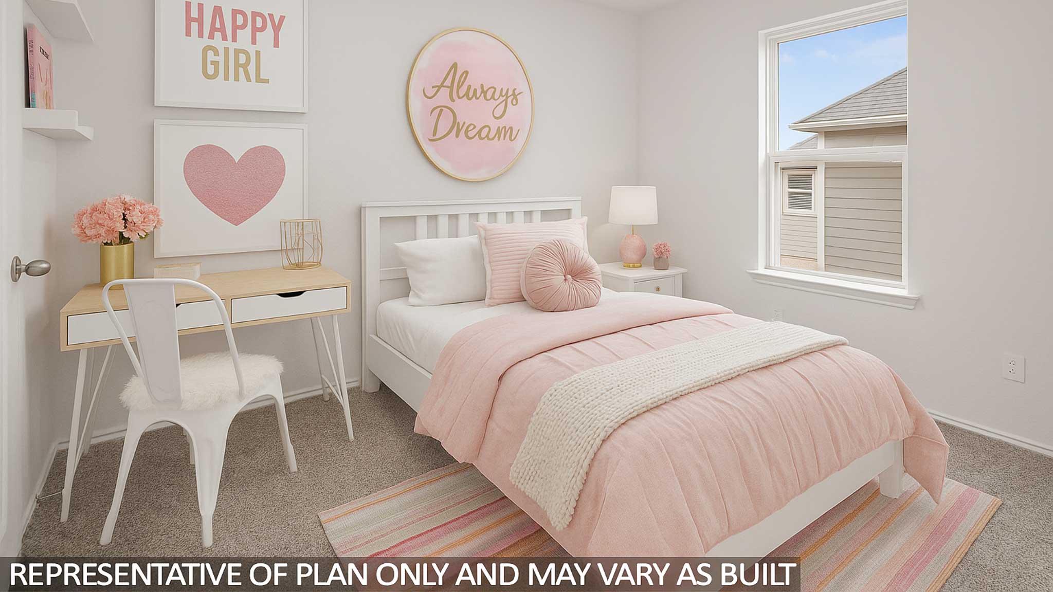 bedroom with carpet flooring