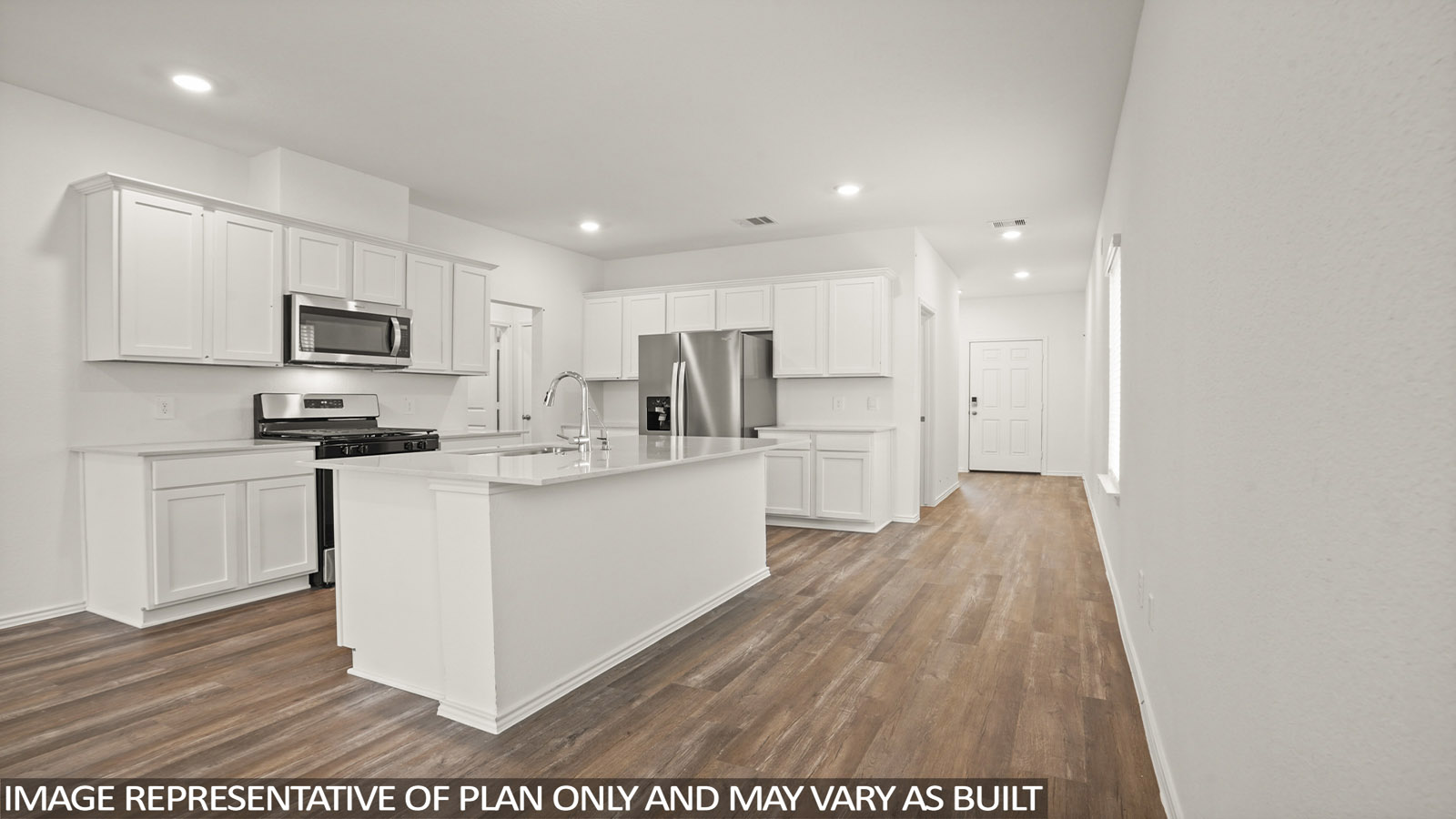 Kitchen with an island