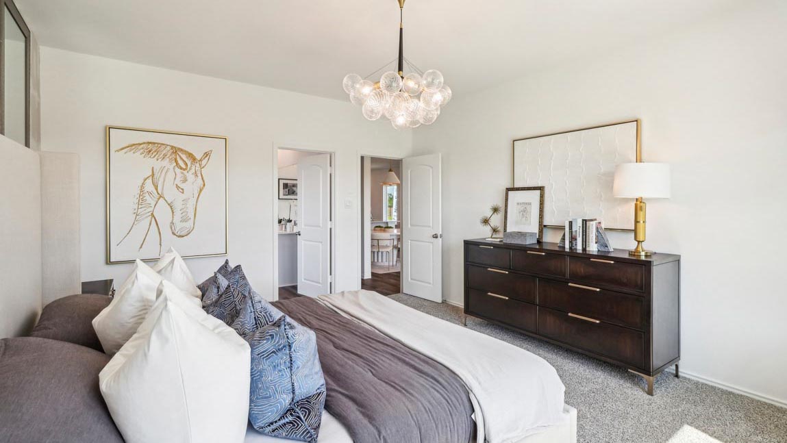 primary bedroom with large windows