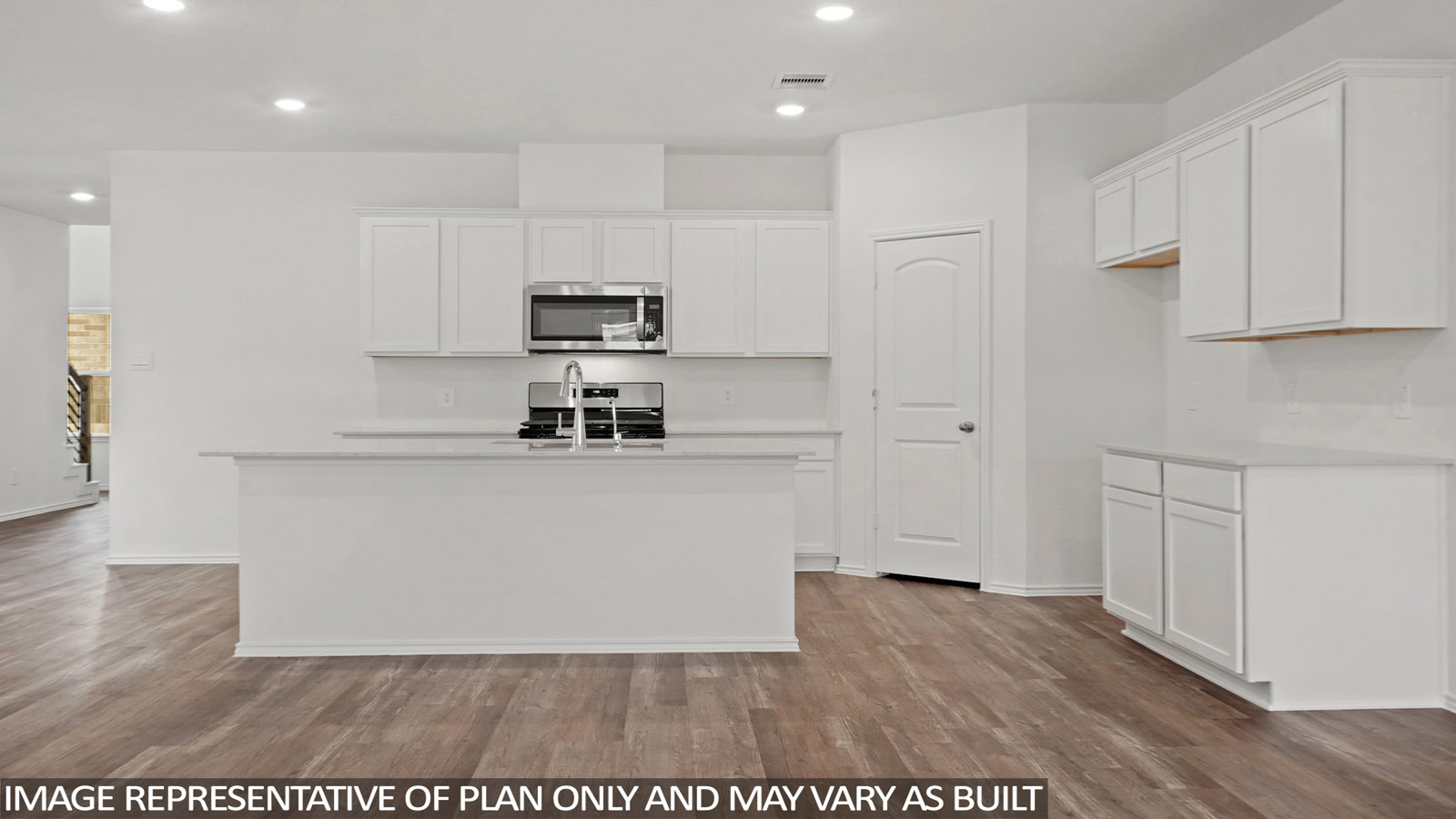 Kitchen with an island