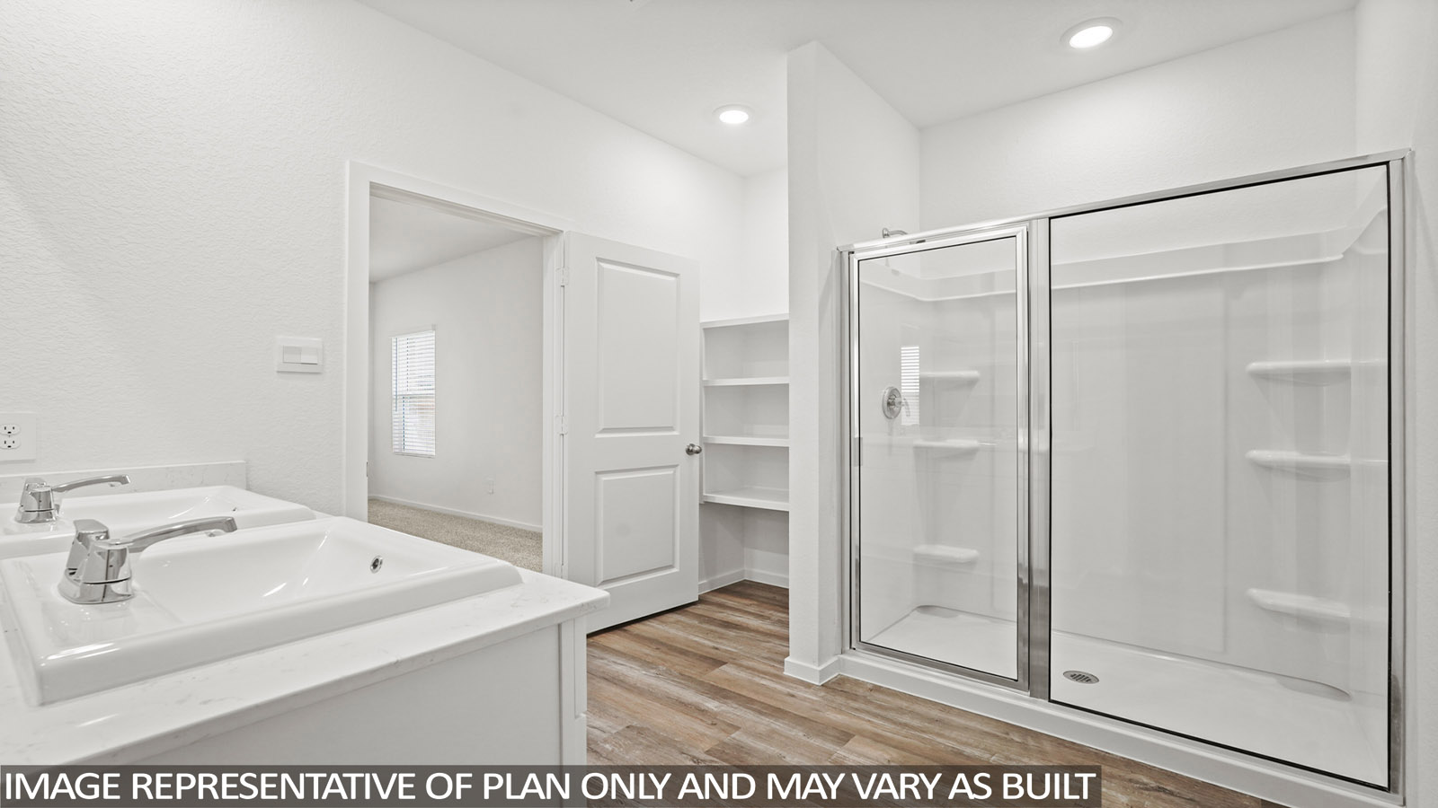 Primary bathroom with stand-alone shower