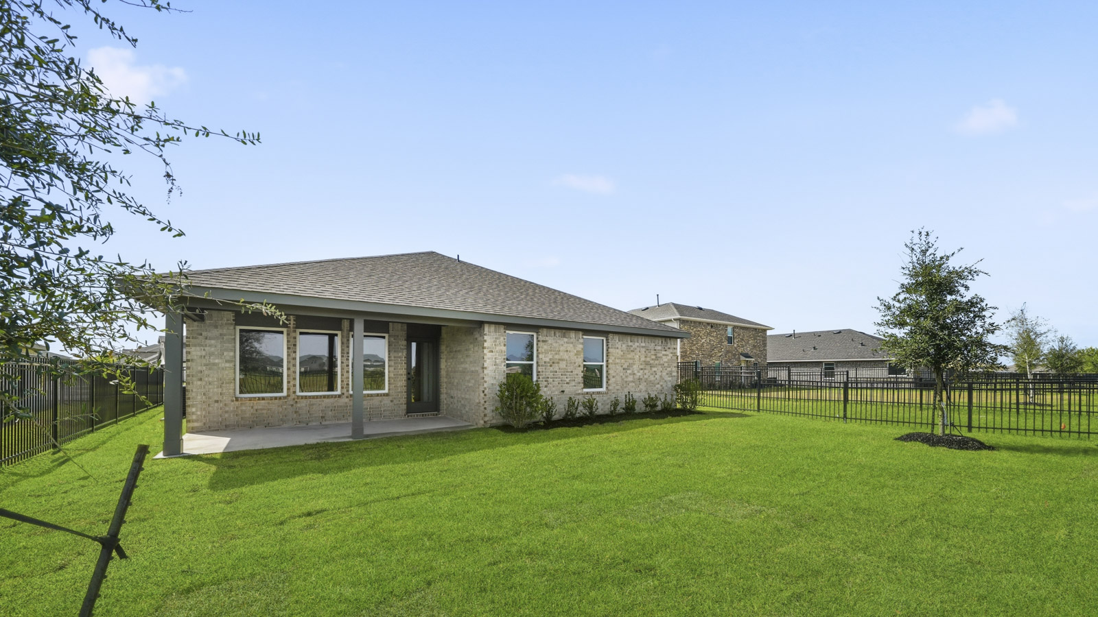 backyard with covered back patio