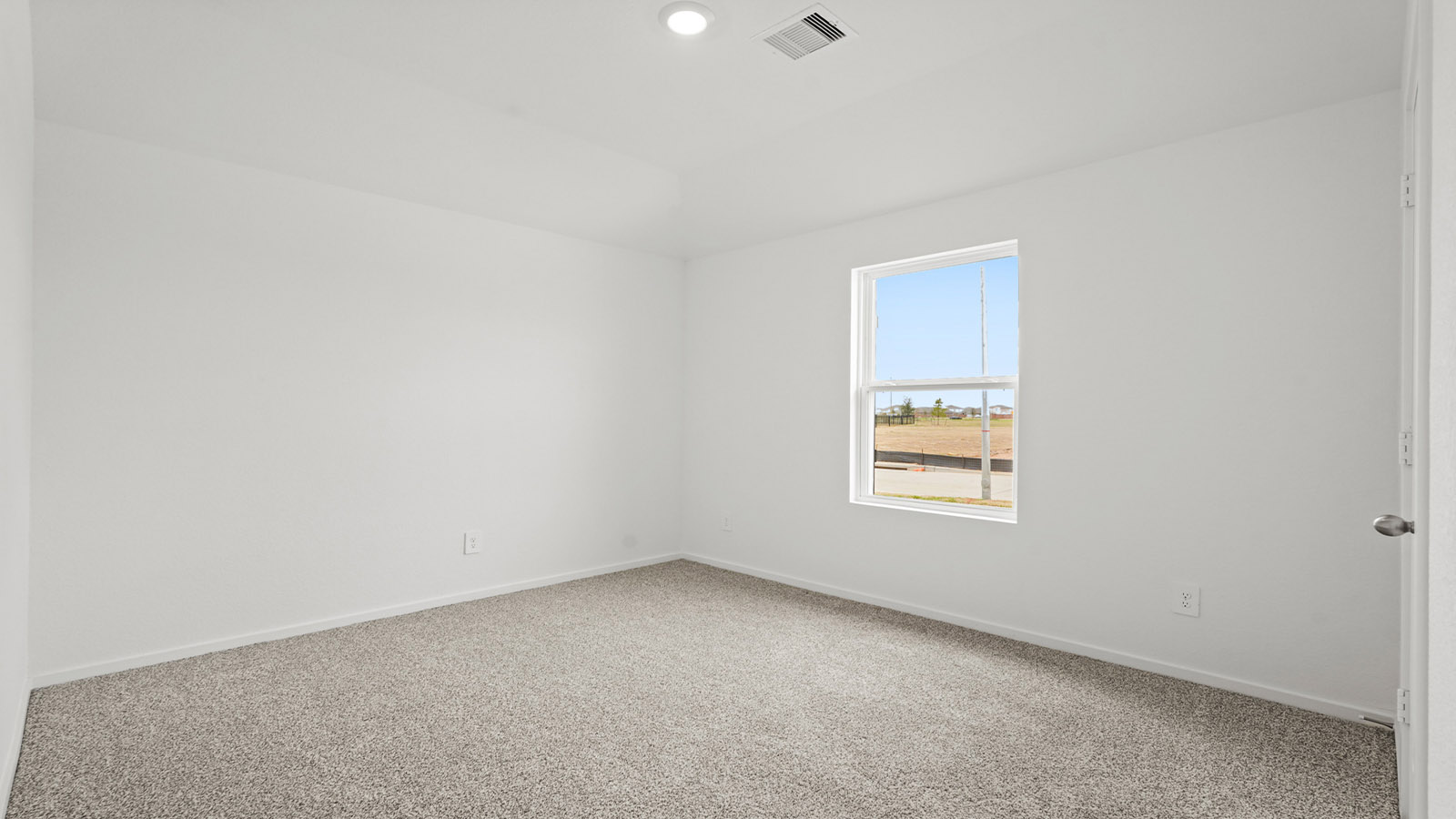 bedroom with carpet