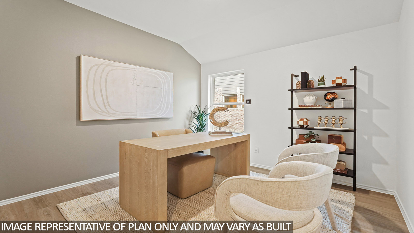 Study with vinyl flooring