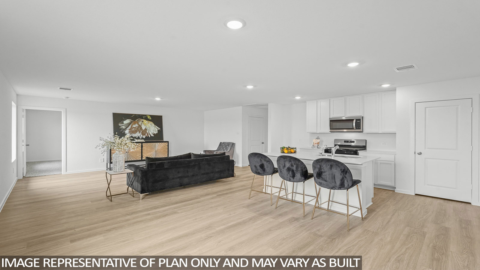 kitchen with quartz countertops and stainless steel appliances